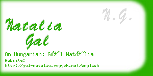 natalia gal business card